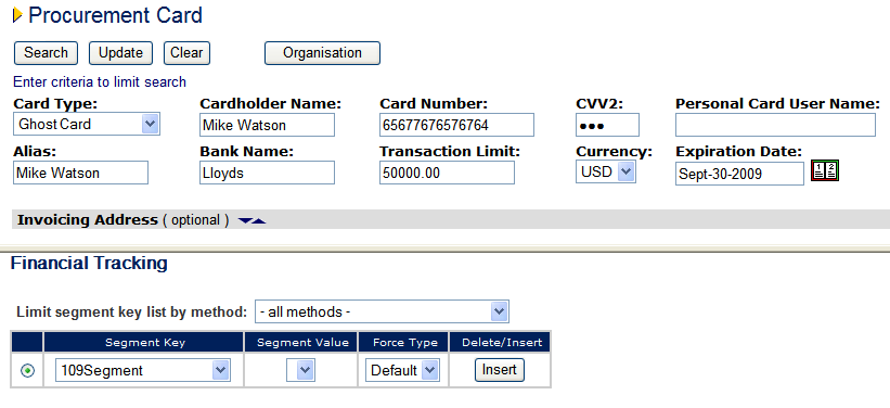 Fig 9.7 - Procurement card page showing masked CVV2 number.png