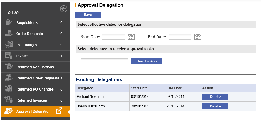 Fig 11.2 - Approval delegation showing existing delegations.png